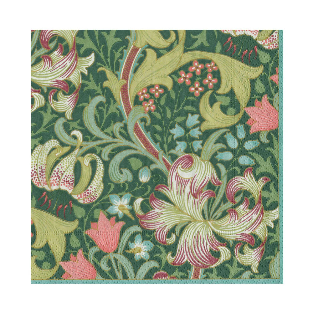 Servilletas Papel Comida Golden Lily Forest