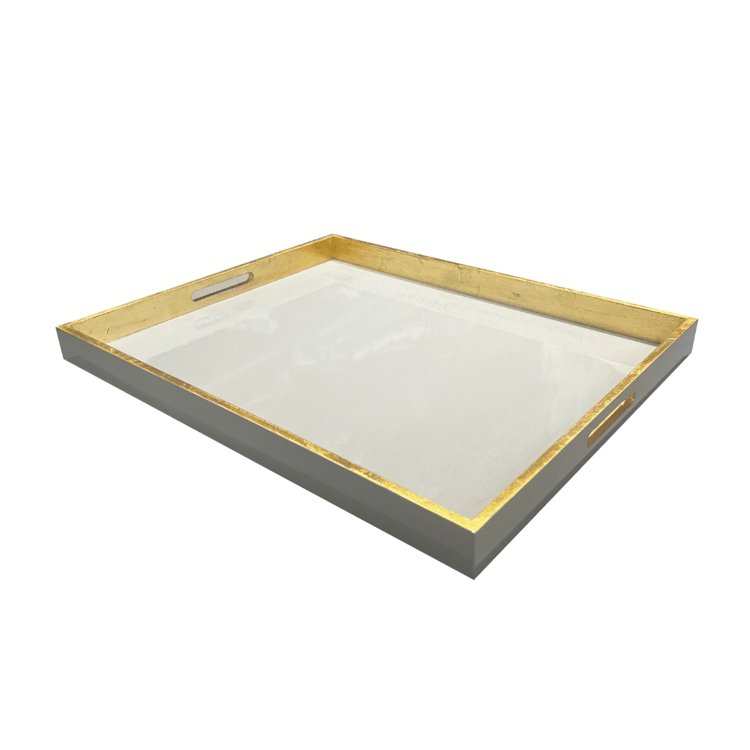Bandeja París Mediana color Piedra / Oro - La Compañía Francesa
