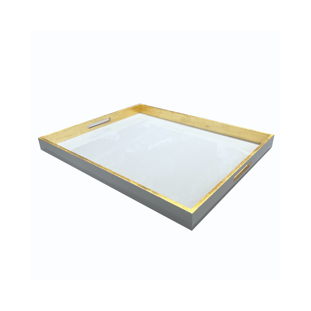 Bandeja París Pequeña color Azul Grisaceo / Oro - La Compañía Francesa