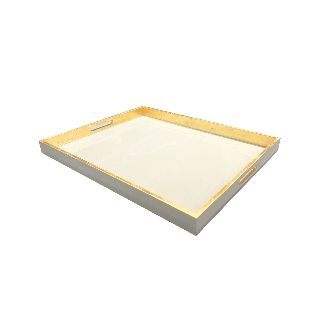 Bandeja París Pequeña color Marfil / Oro - La Compañía Francesa