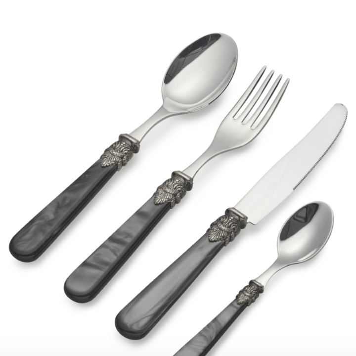 Cubiertos de Nácar con Brillo Negros Set/6 - La Compañía Francesa