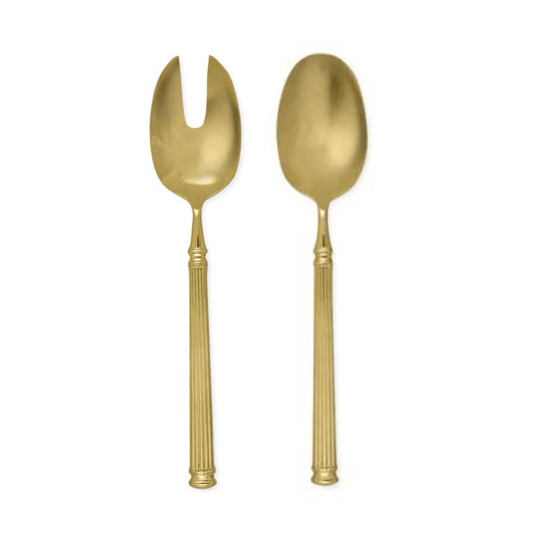Cubiertos de Servir Acero Inoxidable Dorado Set/2 - La Compañía Francesa