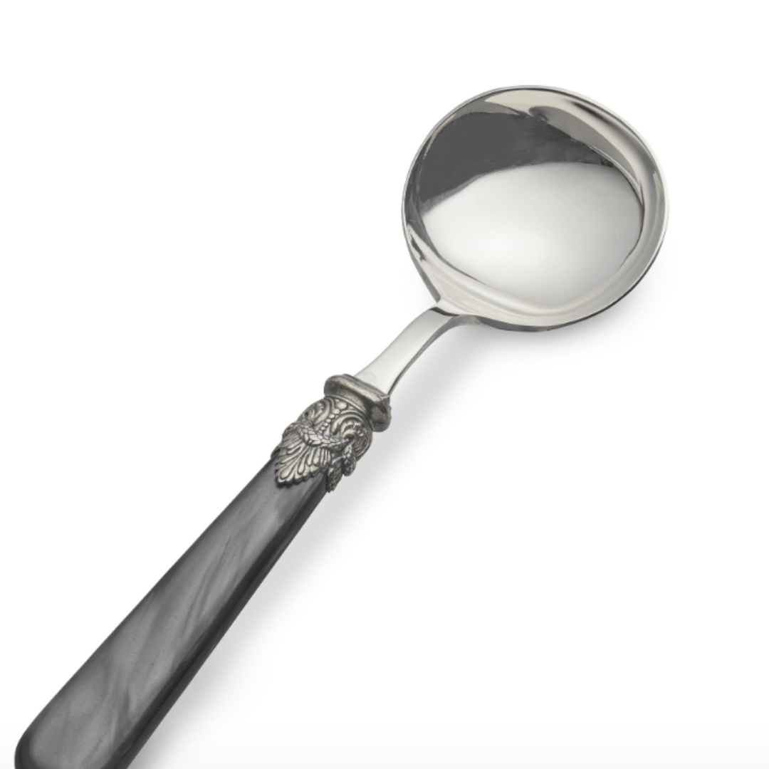 Cuchara Para Salsa de Nácar Color Negro - La Compañía Francesa