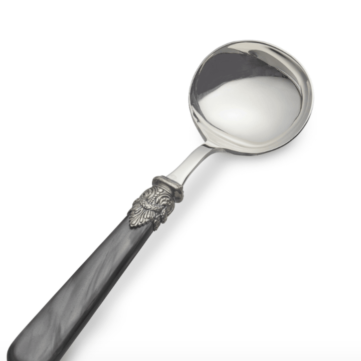 Cuchara Para Salsa de Nácar Color Negro - La Compañía Francesa