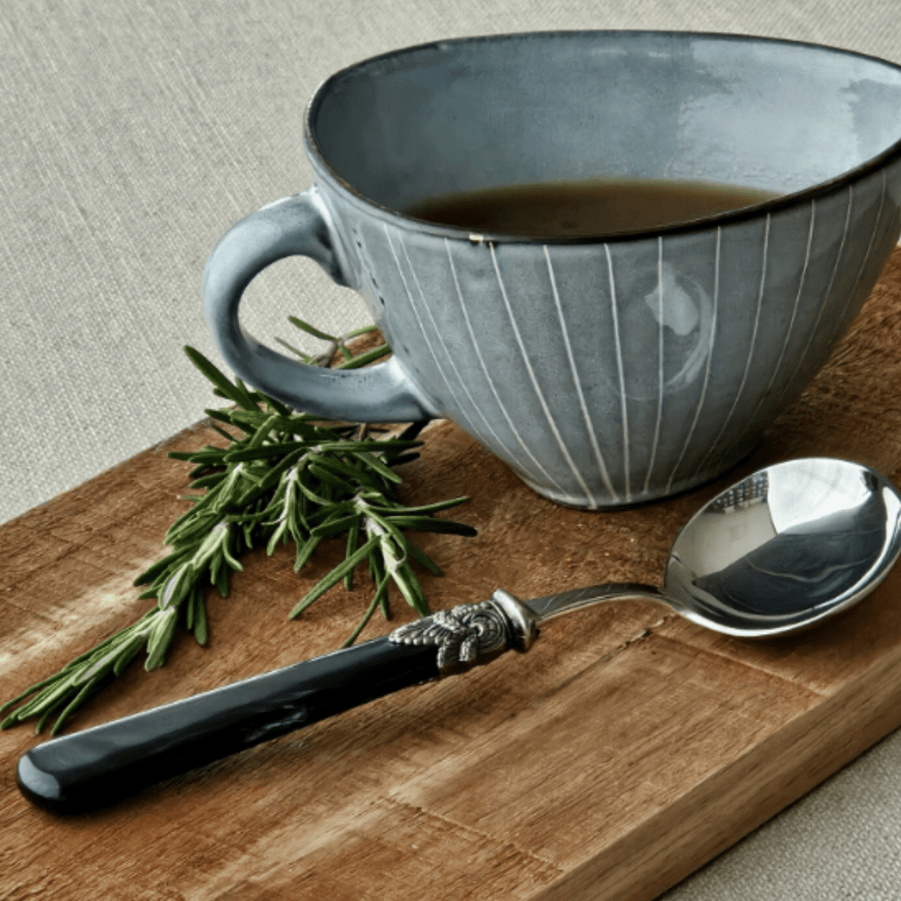 Cuchara Para Salsa de Nácar Color Negro - La Compañía Francesa