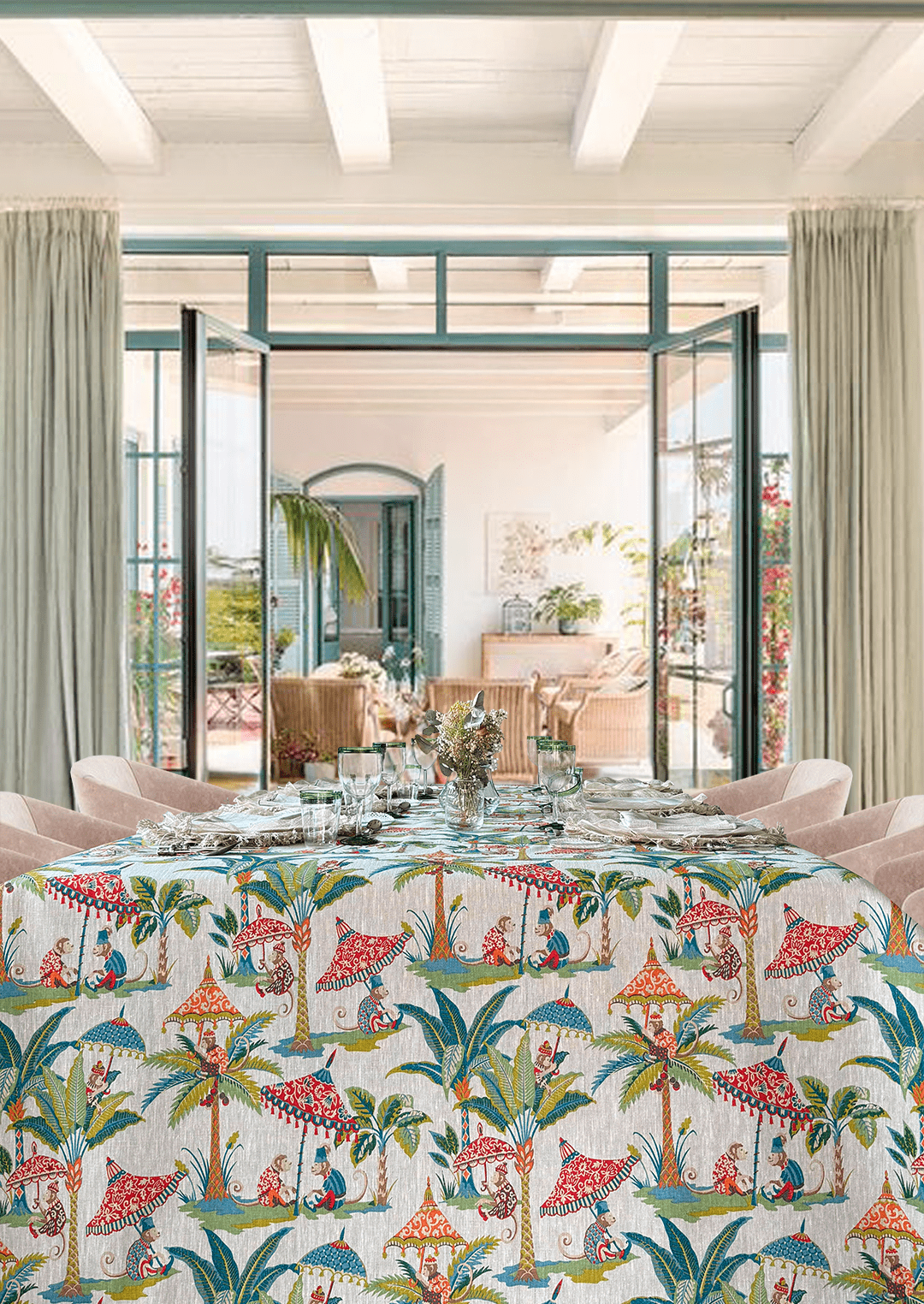 Mantel Estampado Bali - La Compañía Francesa