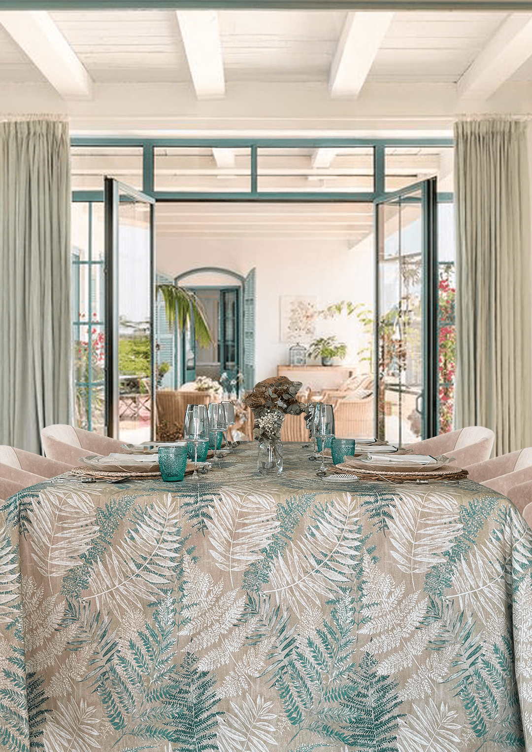 Mantel Estampado Cote Jardín - La Compañía Francesa