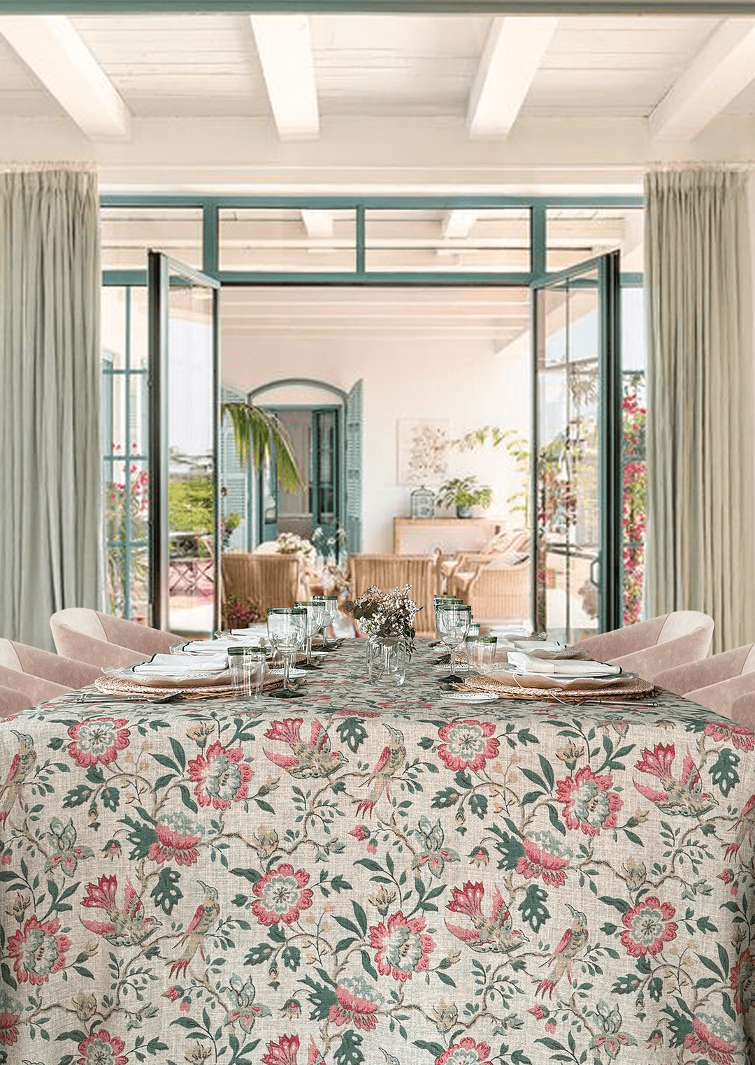 Mantel Estampado La Vie en Rose - La Compañía Francesa