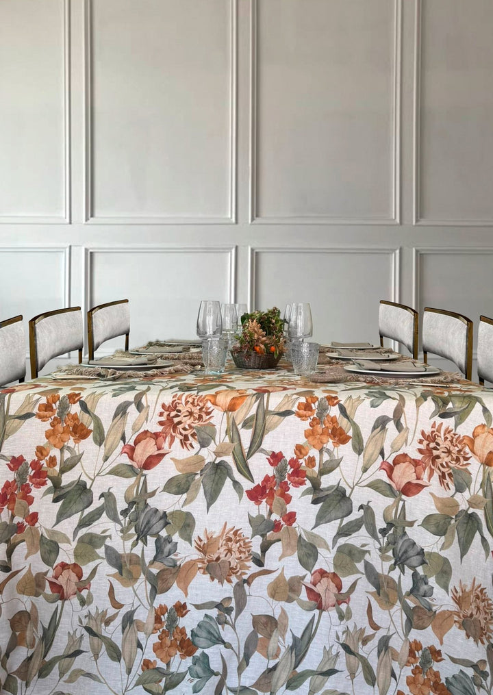 Mantel Estampado Lino Brume d’Or - La Compañía Francesa