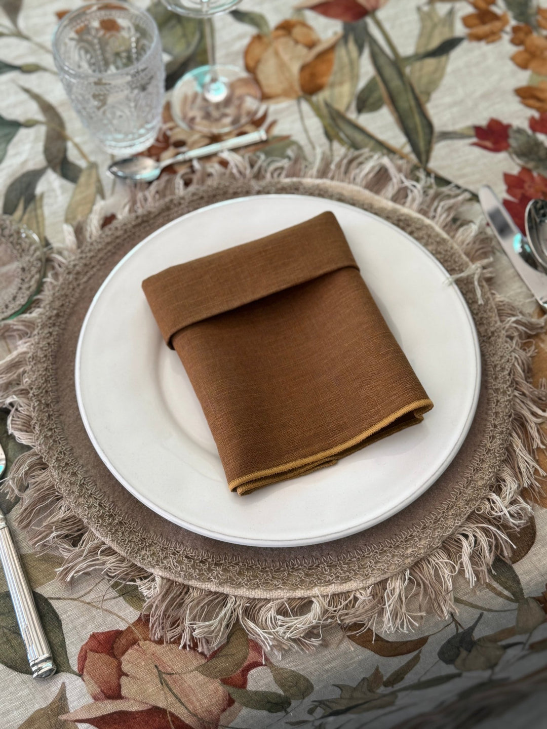 Mantel Estampado Lino Brume d’Or - La Compañía Francesa