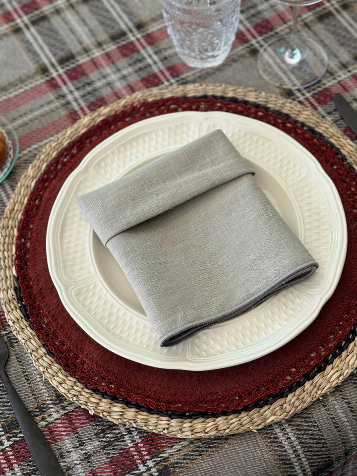 Mantel Estampado Tweed Tartán - La Compañía Francesa