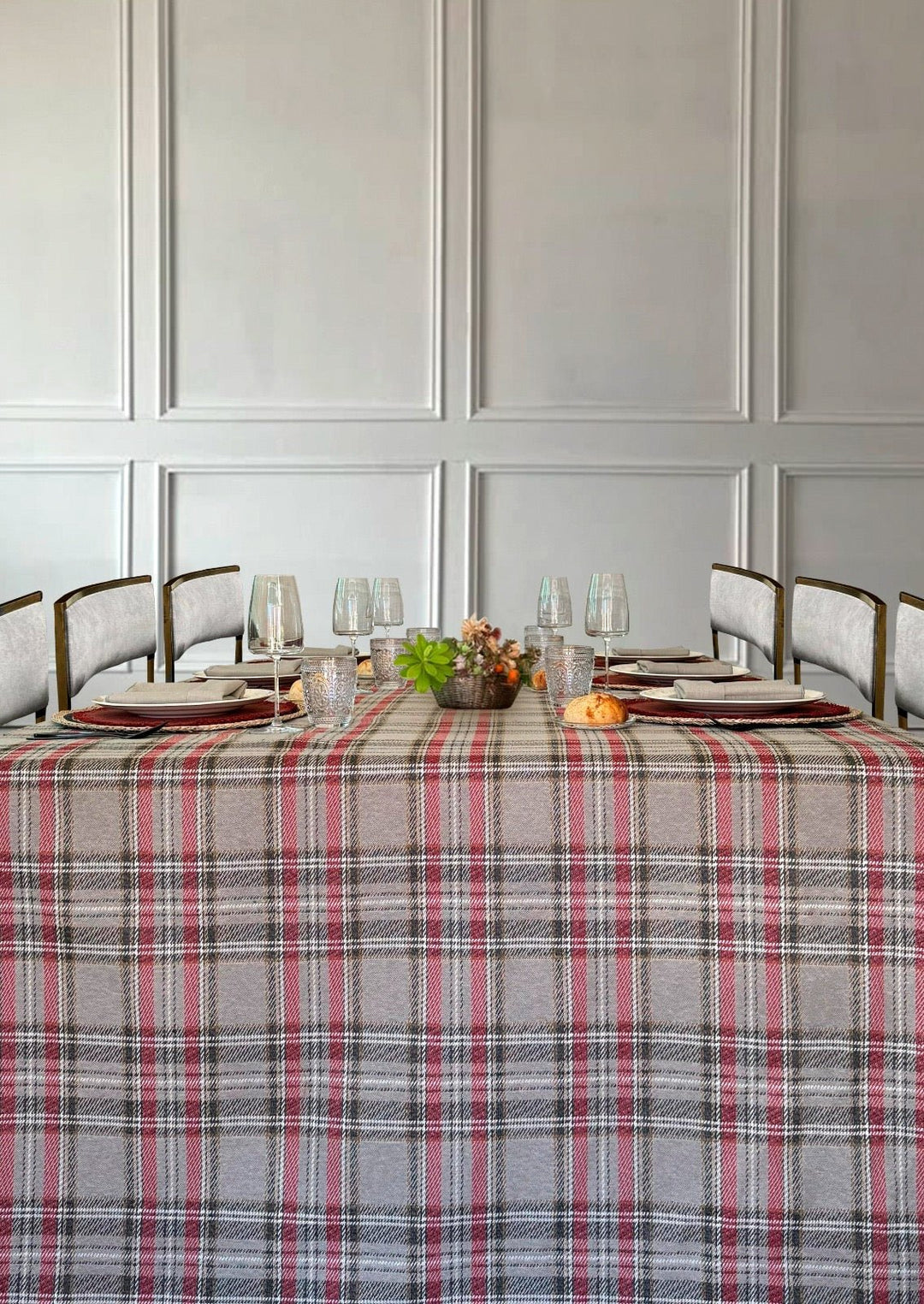 Mantel Estampado Tweed Tartán - La Compañía Francesa