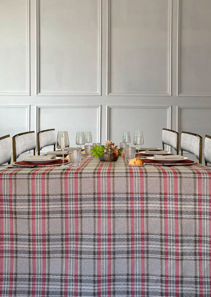 Mantel Estampado Tweed Tartán - La Compañía Francesa