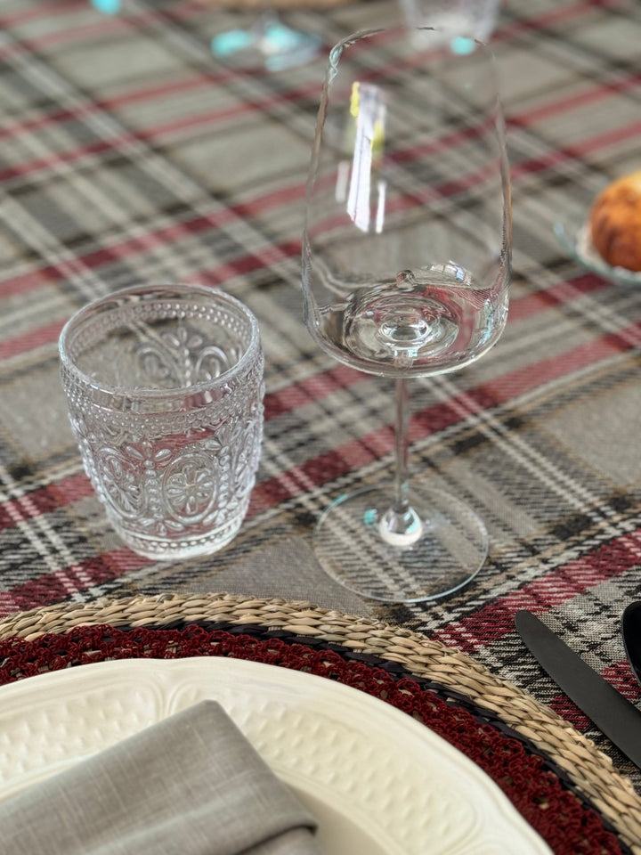 Mantel Estampado Tweed Tartán - La Compañía Francesa