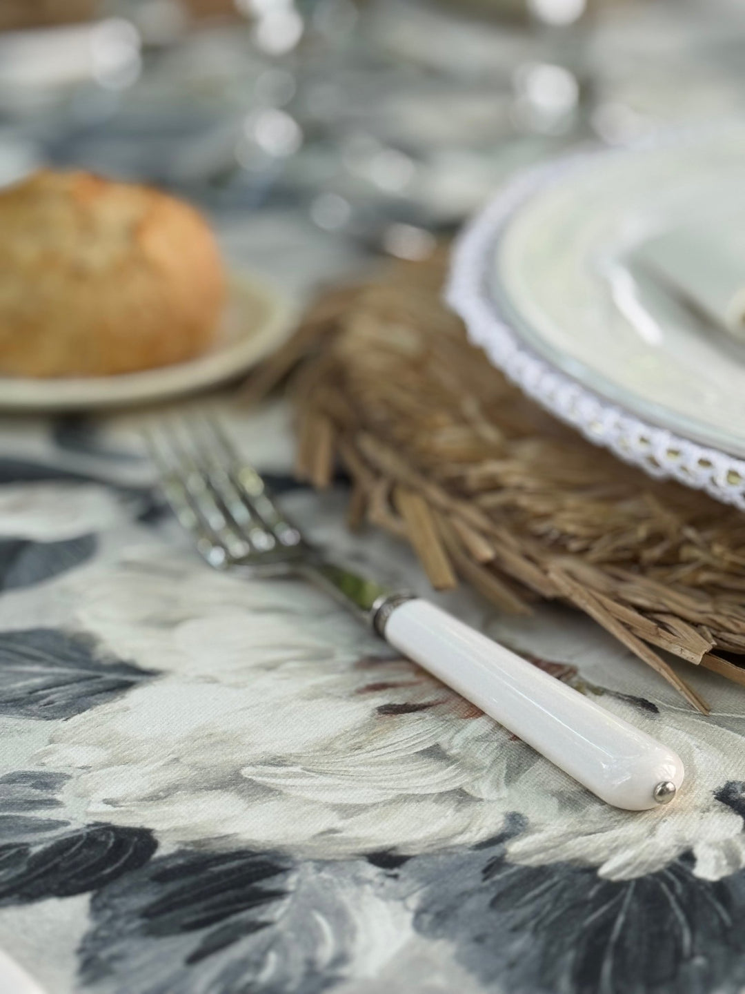 Mantel Estampado White Garden - La Compañía Francesa