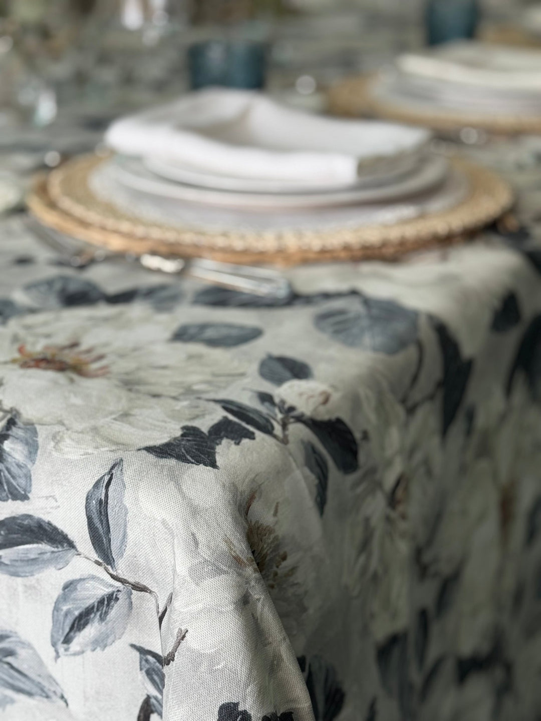 Mantel Estampado White Garden - La Compañía Francesa