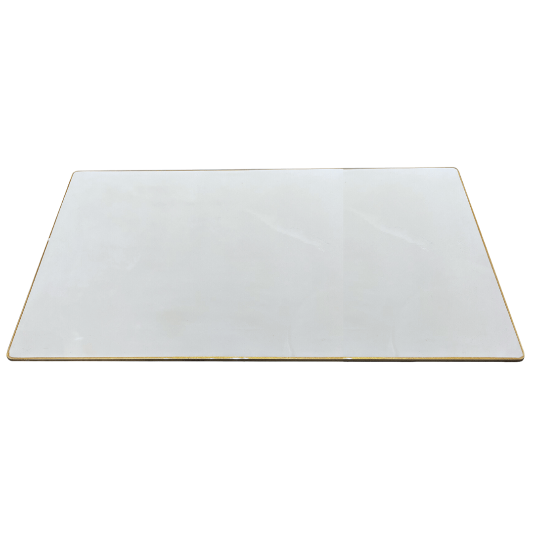 Mantel Individual Rectangular Lacado Piedra Filo Dorado Set/2 - La Compañía Francesa