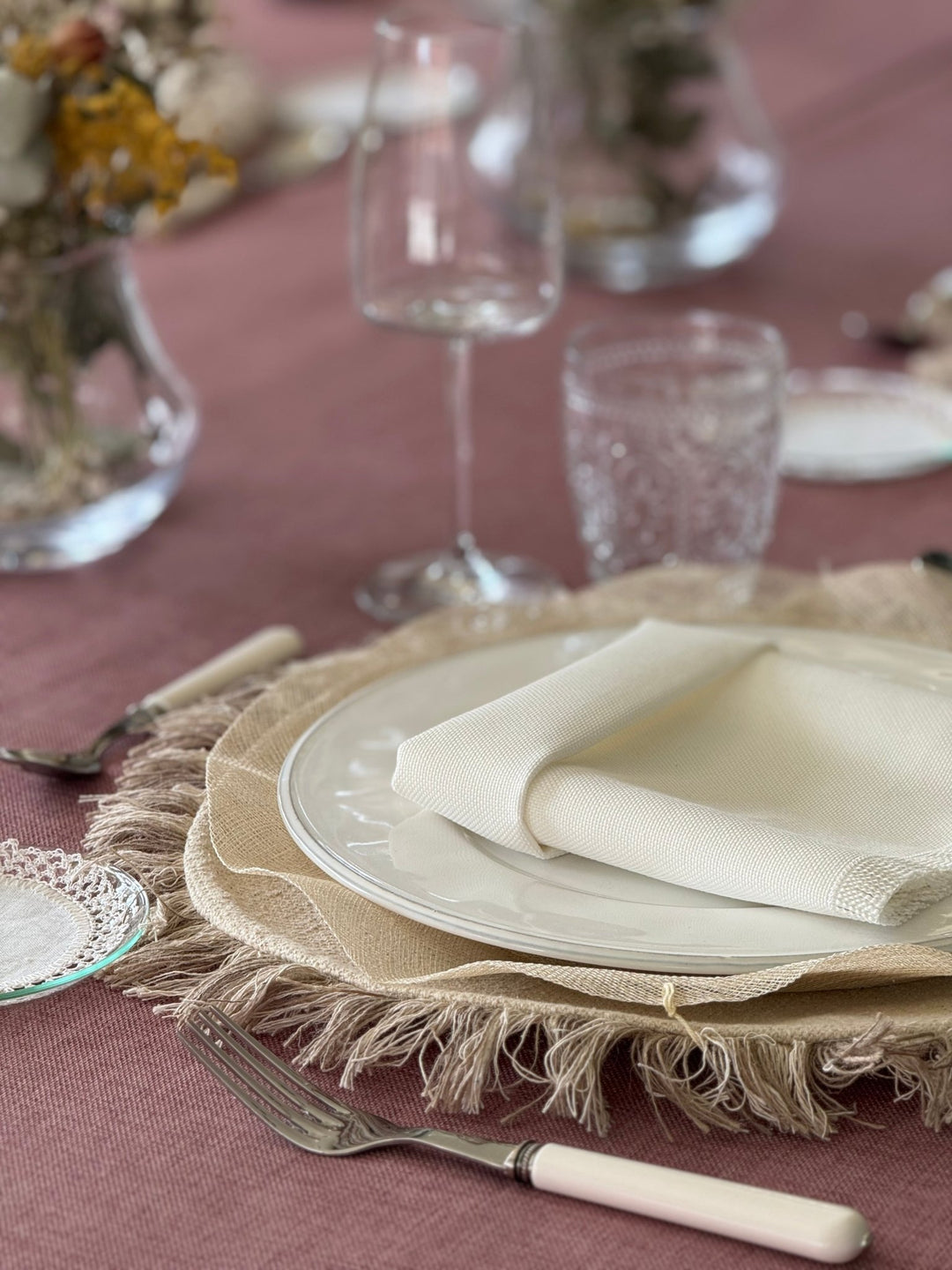 Mantel Kairo Rosa Palo - La Compañía Francesa