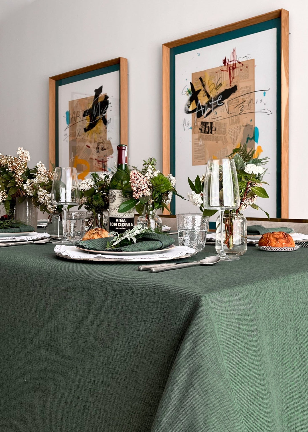 Mantel Kairo Verde Oscuro - La Compañía Francesa