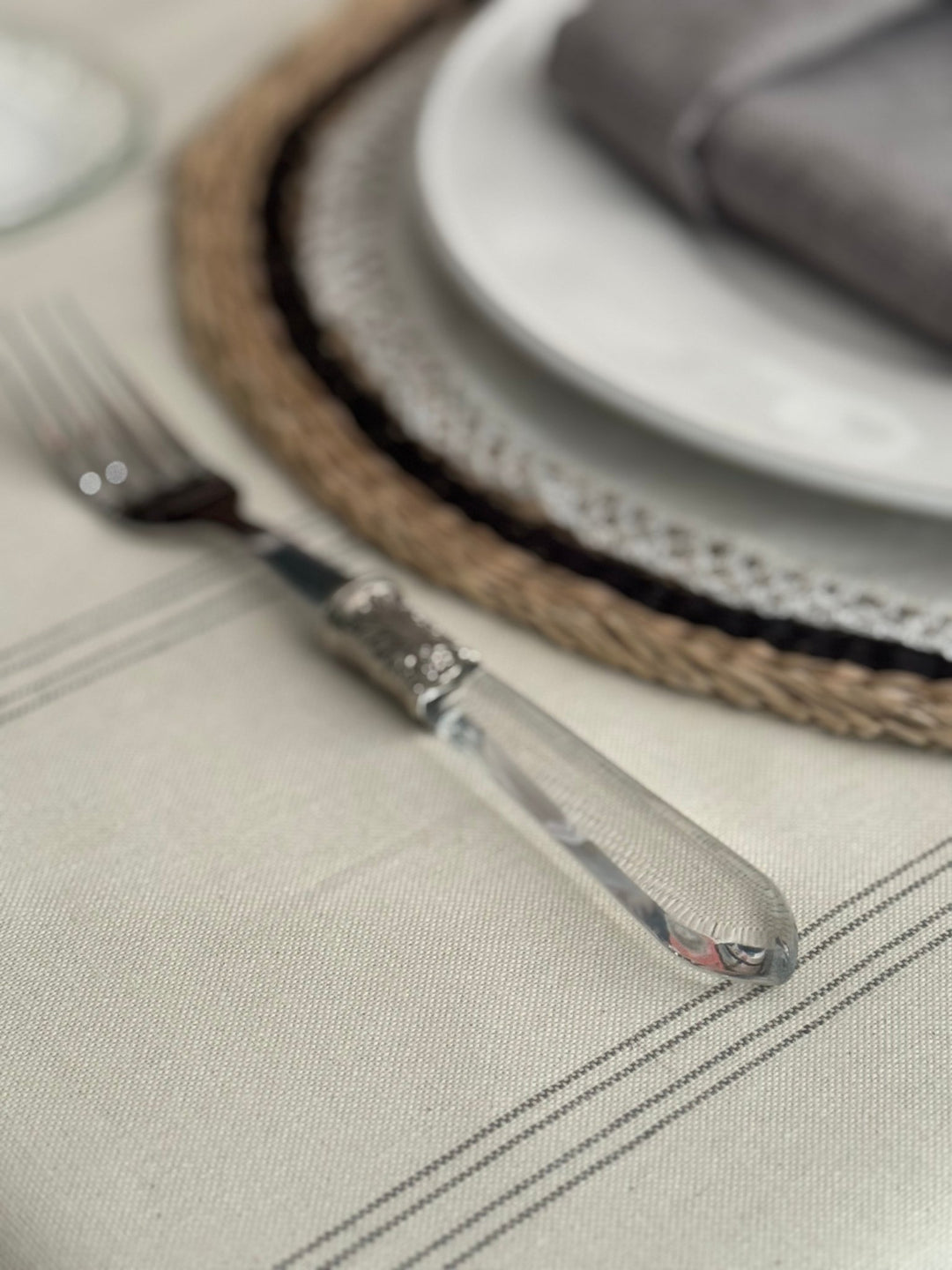 Mantel Resinado Grey Line - La Compañía Francesa