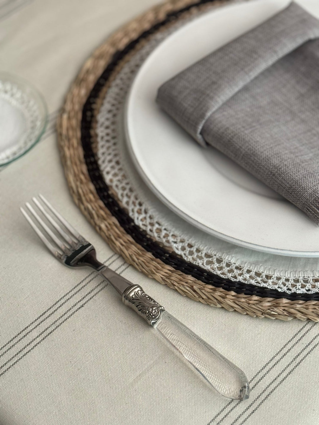 Mantel Resinado Grey Line - La Compañía Francesa