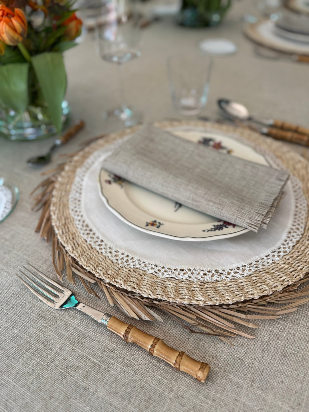 Mantel Resinado Lino - La Compañía Francesa