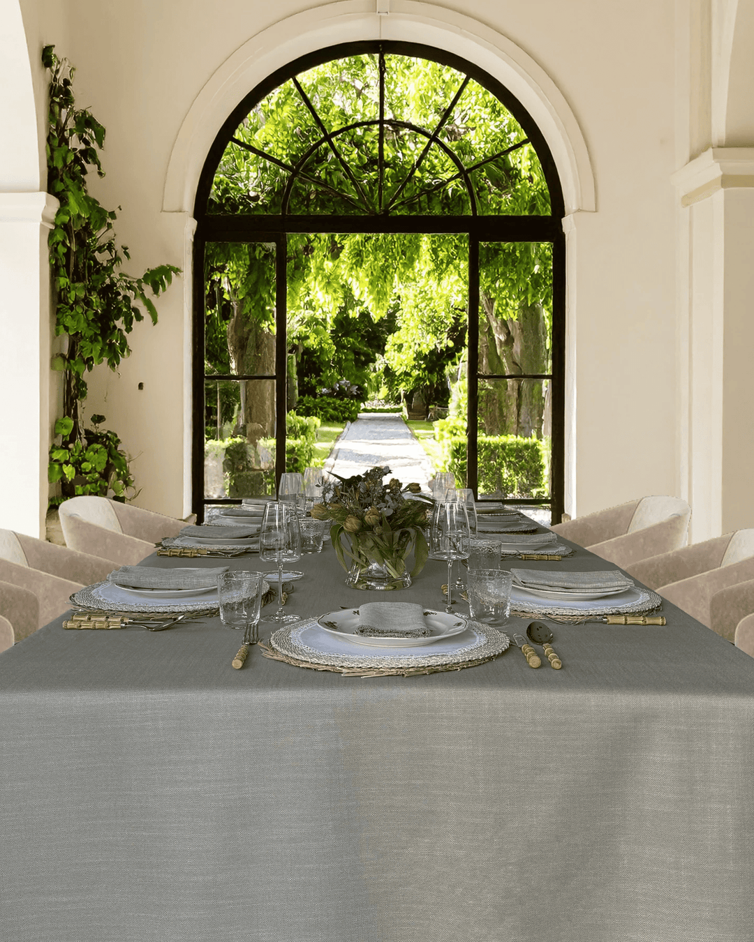 Mantel Resinado Piedra Oscuro - La Compañía Francesa