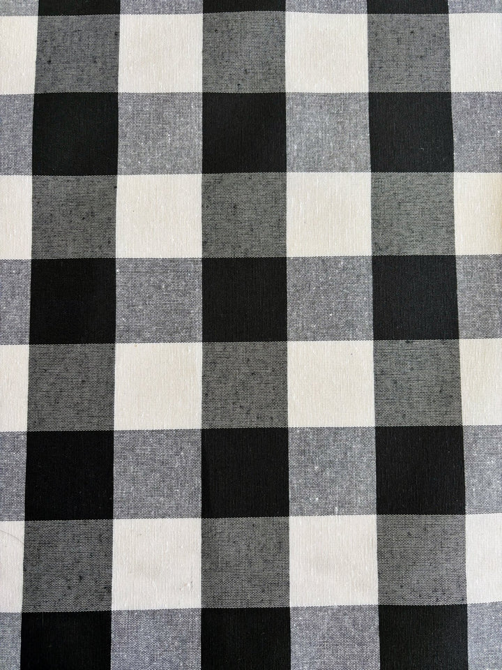 Mantel Resinado Vichy Negro/Blanco - La Compañía Francesa