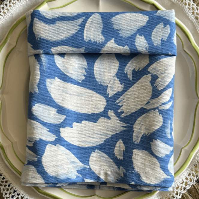 Servilleta de Algodón Estampado Batik Bleu - La Compañía Francesa