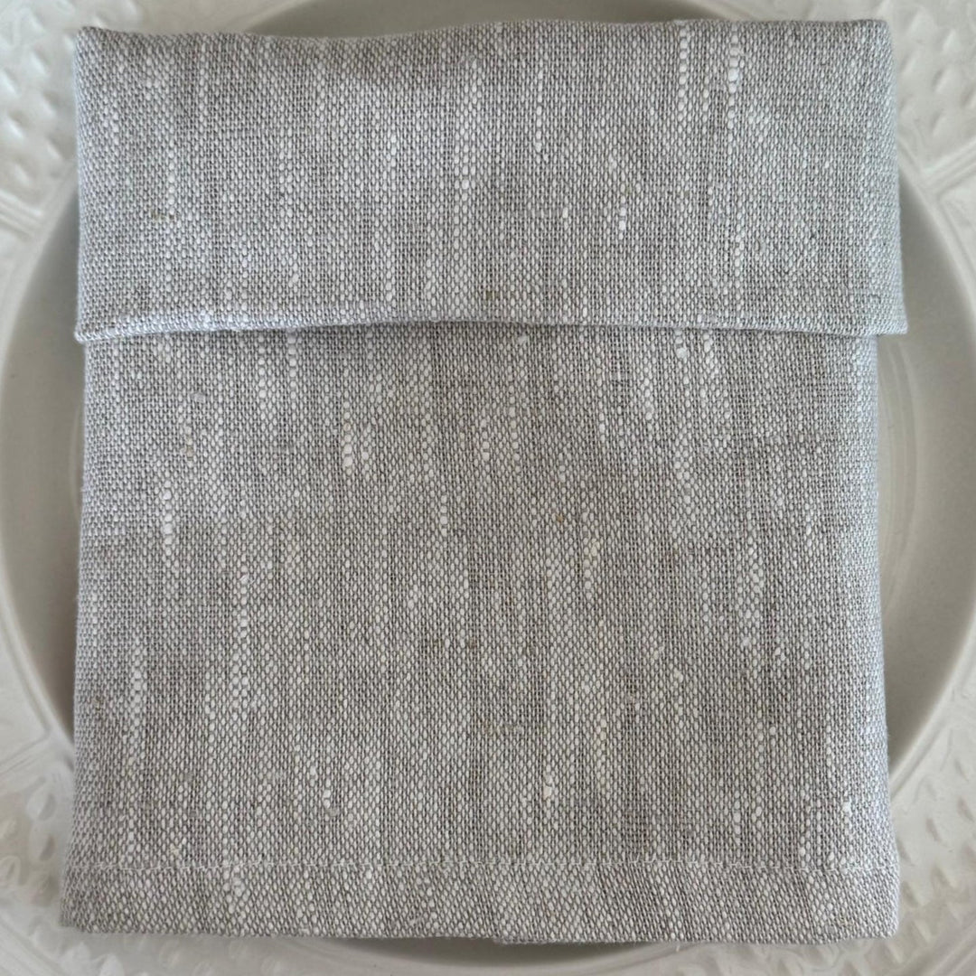 Servilleta de Lino color Lino con Dobladillo - La Compañía Francesa