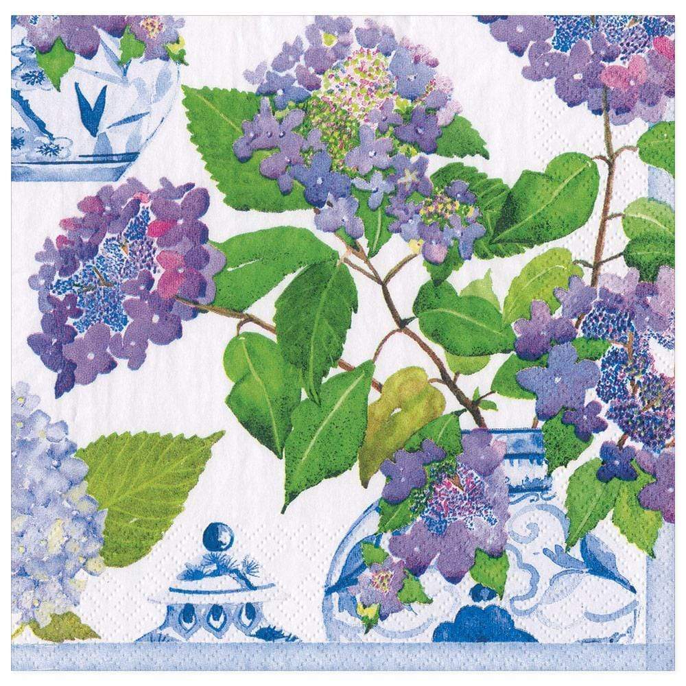 Servilleta Papel Comida XL Hydrangeas - La Compañía Francesa