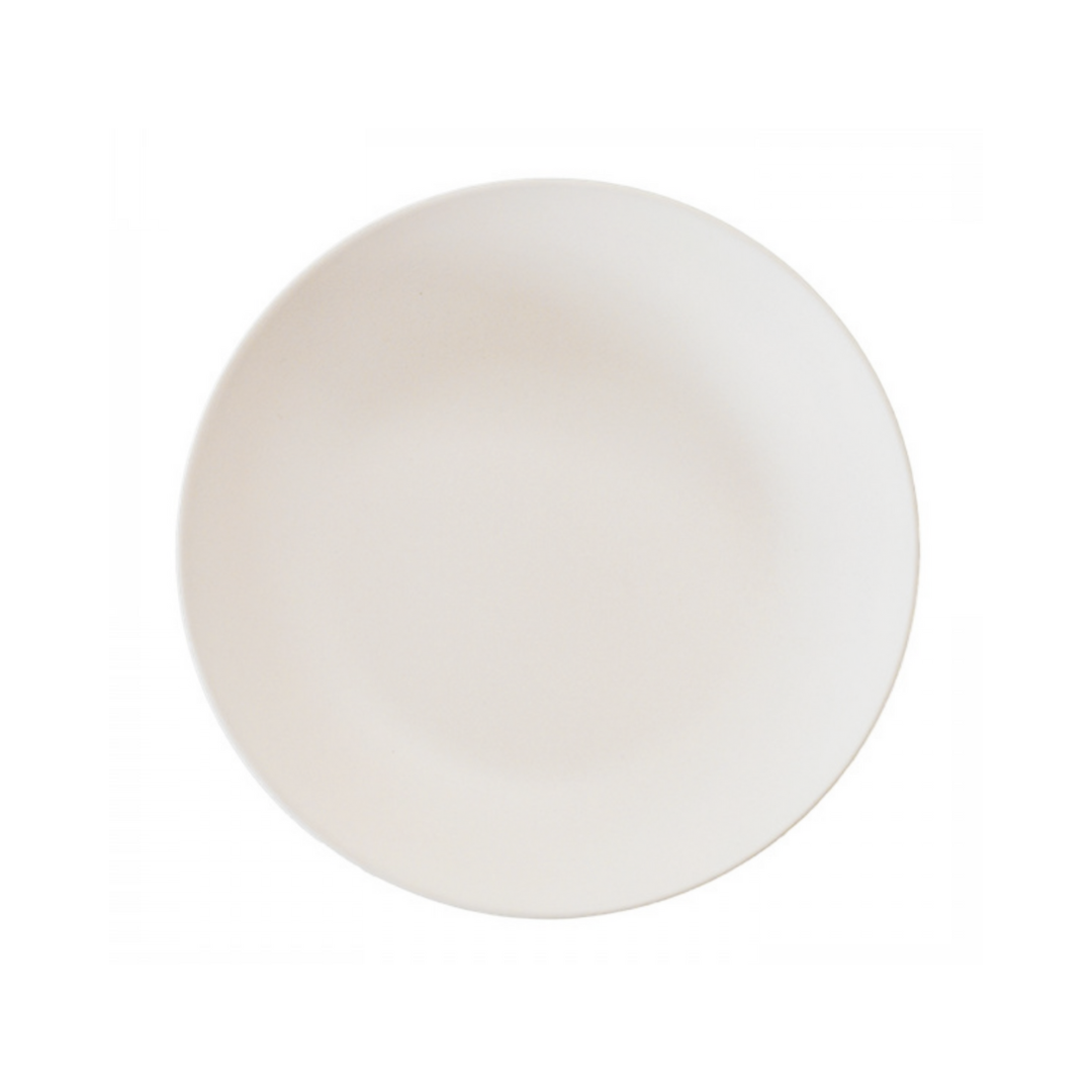 Plato Hondo de Melamina Blanco Set/6