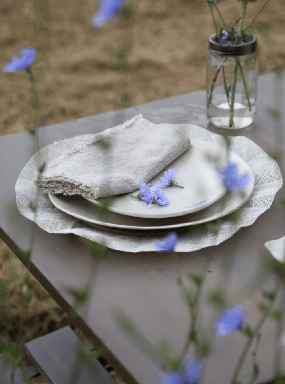 Bajoplato Rafia Marfil Set/4 - La Compañía Francesa