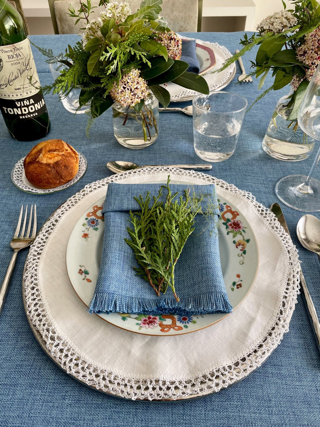 Mantel Kairo Azul Claro - La Compañía Francesa