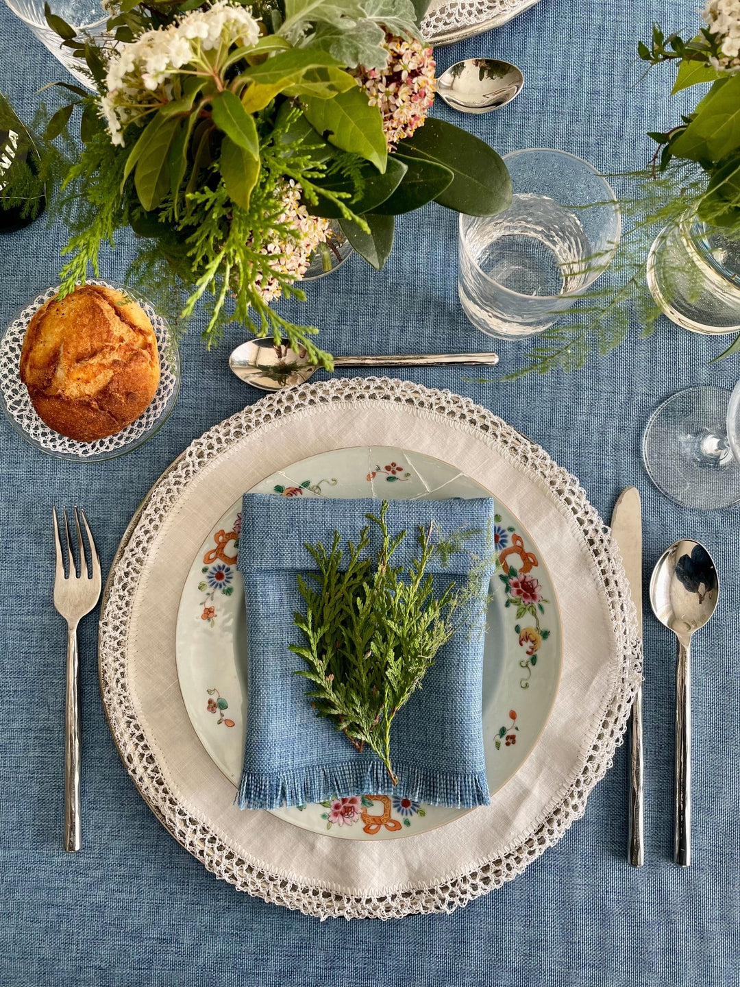 Mantel Kairo Azul Claro - La Compañía Francesa