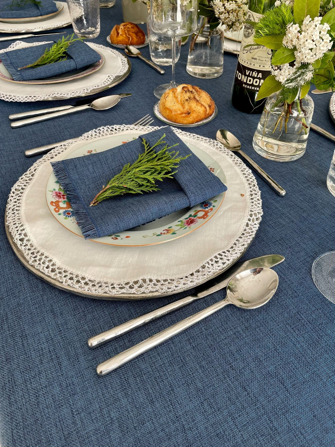 Mantel Kairo Azul Oscuro - La Compañía Francesa