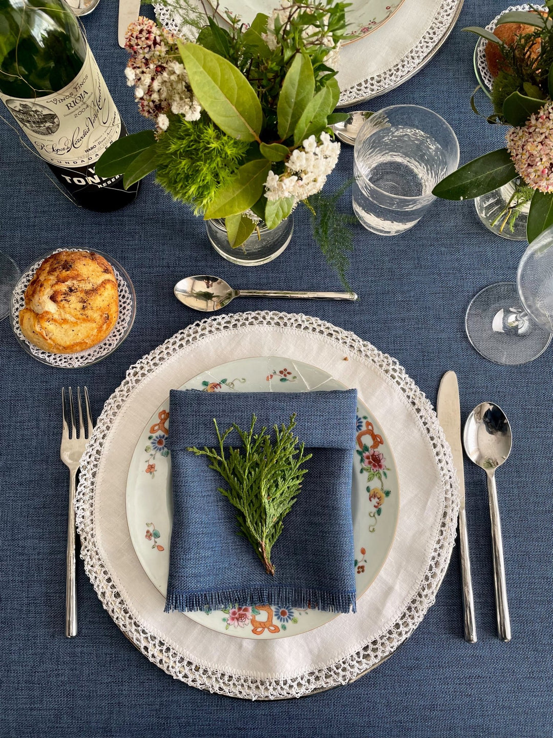 Mantel Kairo Azul Oscuro - La Compañía Francesa