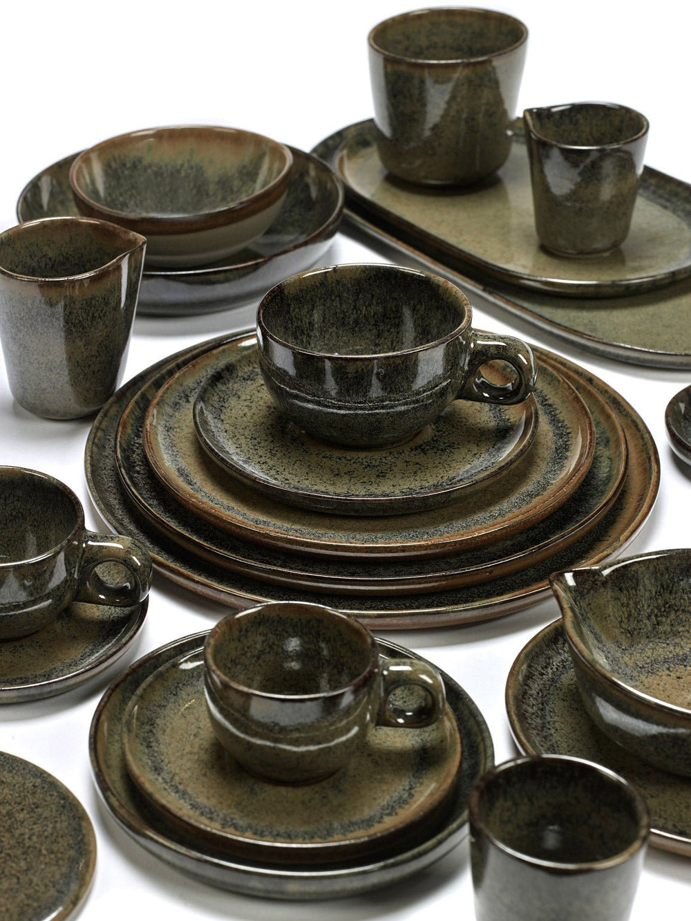 Plato Llano Indi Gris Set/4 - La Compañía Francesa