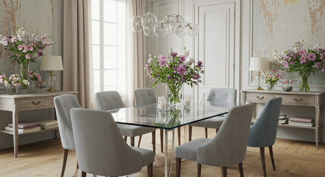 Cómo limpiar una mesa de vidrio de comedor - La Compañía Francesa