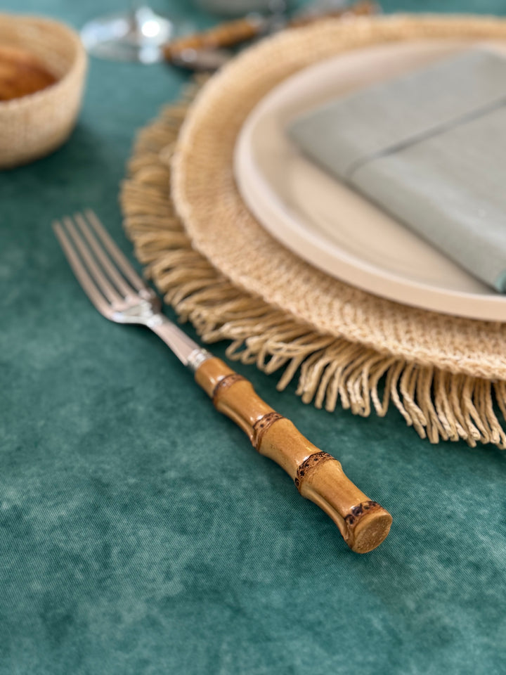 Anna Turquoise Resin Tablecloth