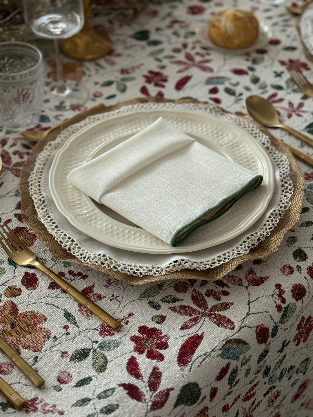 Mantel Estampado Christmas Garden