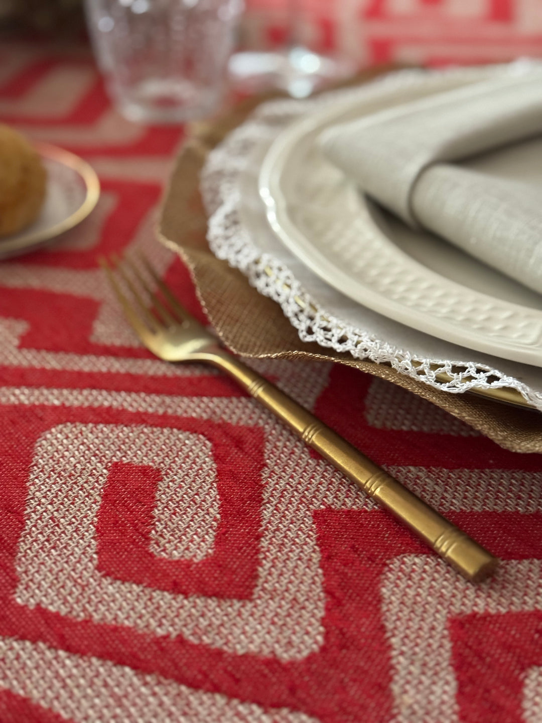 Mantel Rouge D'Hiver