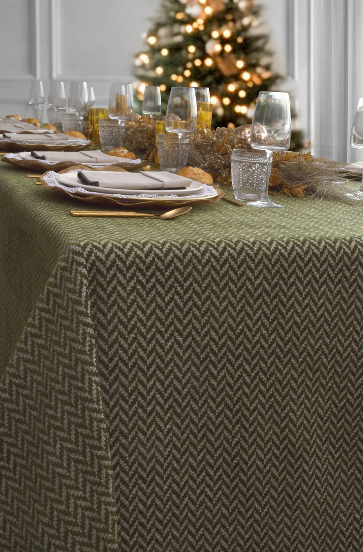Nappe imprimée Green Tweed