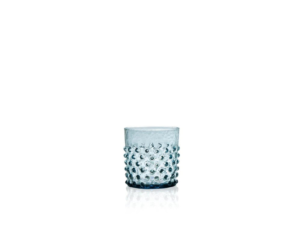 Verre à eau bas Bohême Bleu Lot/6
