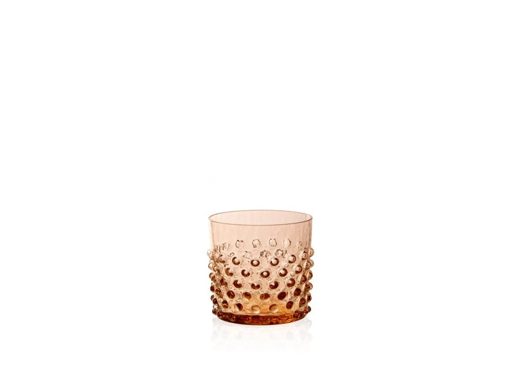 Vaso de Agua Bajo Bohemia Bronce Set/6