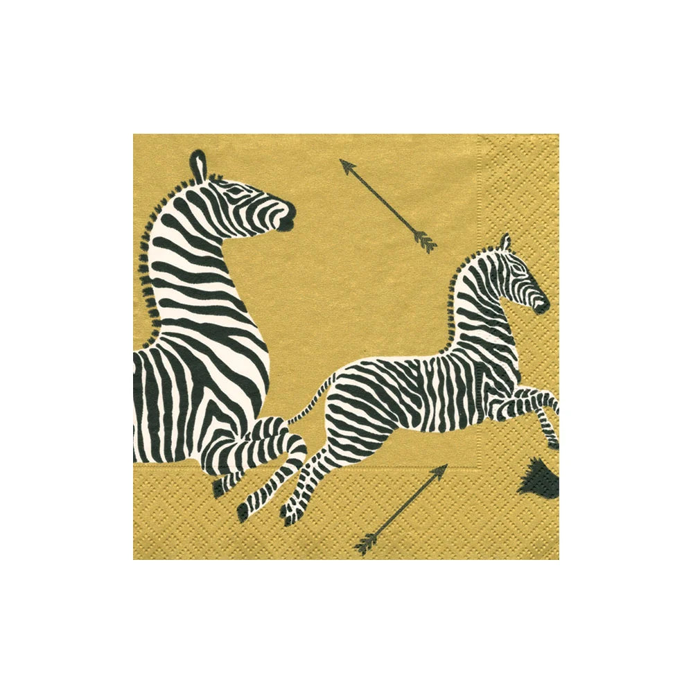 Servilletas Papel Cóctel Zebras