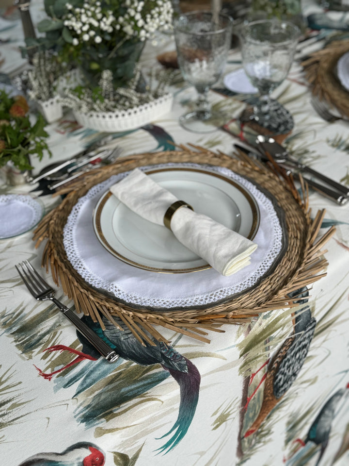 Mantel Estampado Faisanes