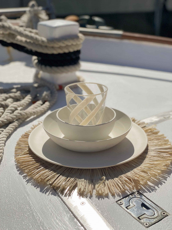 Sous-assiette Paille Beige Set/6