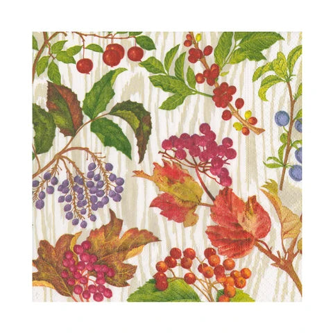 Servilletas Papel Comida Berry Botanical
