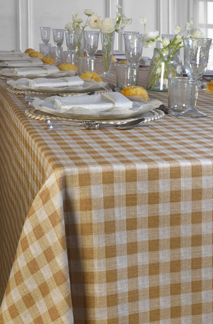 Mantel Resinado Vichy Gold